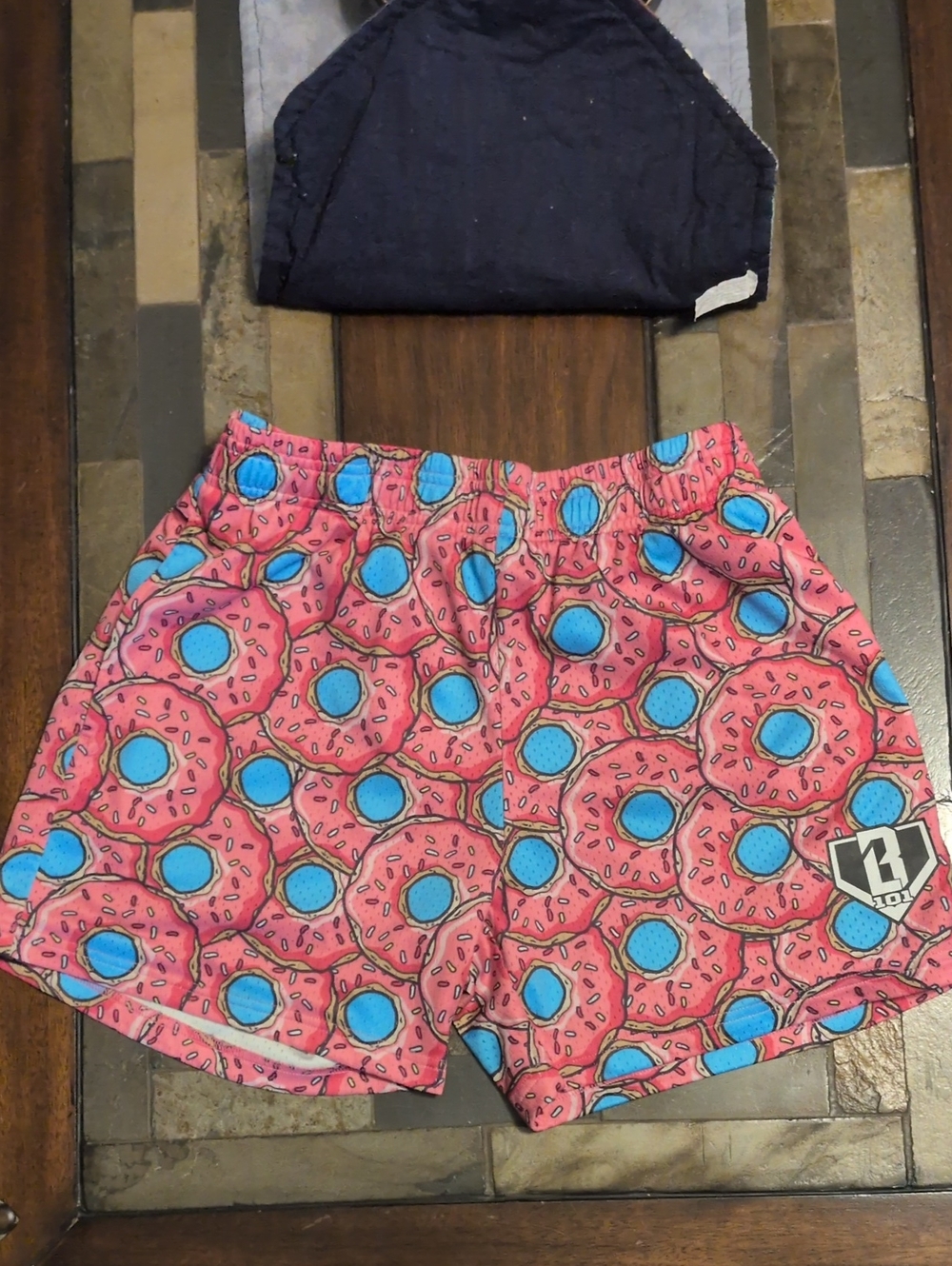 Baseball Lifestyle 101 Men's Pink Donut Sprinkle Drip Shorts